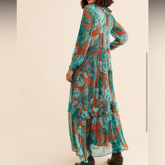 Anthropologie XXSP Marais Printed Tiered Maxi dress - Picture 7 of 8